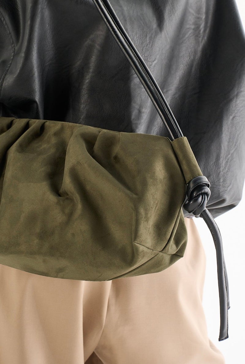 Zuri Sling - Olive Suede - Image 3